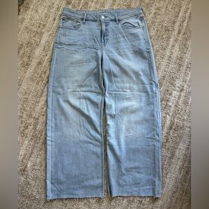 American Eagle Low Rise Baggy Wide Leg dreamy drape size 12 short